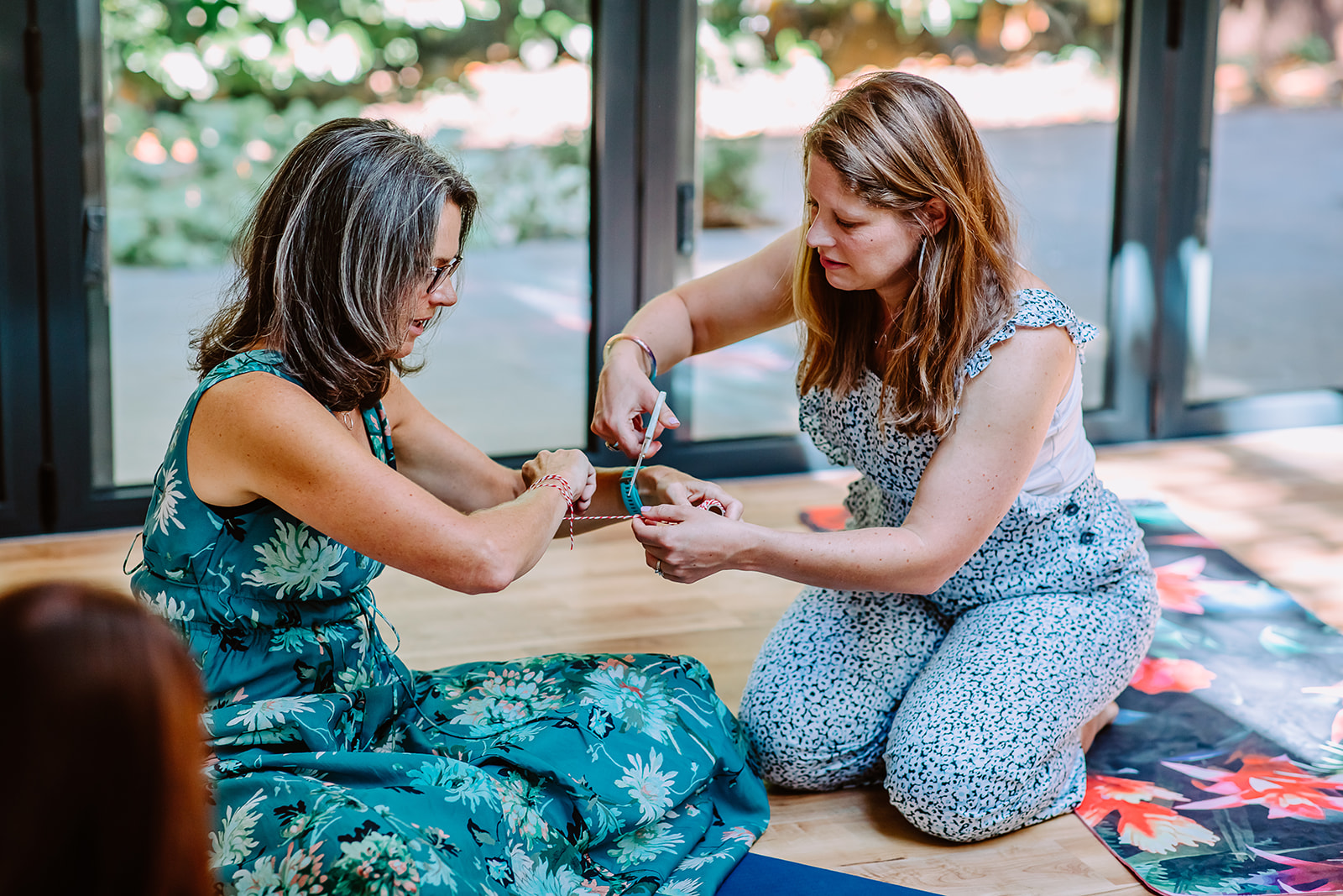 Mother Blessing Mother Blessing circle with women holding space