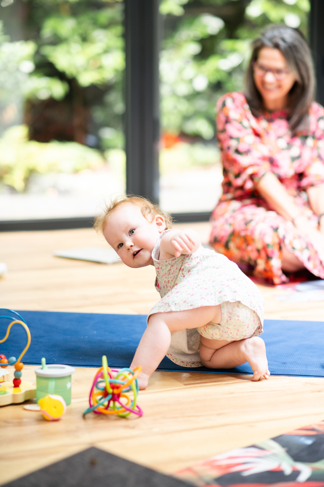 Facilitating a Mother Circle Confident woman facilitating mother groups with ease.